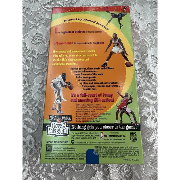 Vintage 90s NBA Courtside Comedy (VHS, 1996, 20th Century Fox) Jordan - Picture 2 of 3
